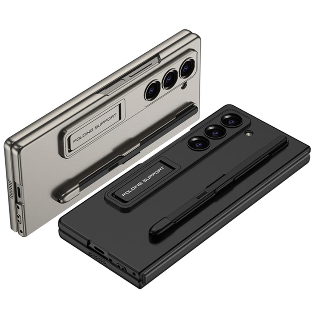 Samsung Z Fold6 Mobile Phone Case Folding Screen Pen Slot Fold6 Shell Film Integrated Adjustment Bracket Anti Fall Hard Case
