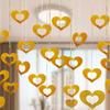 DIY Heart String Garland Laser Sequin Love Heart Hanging Curtain  Birthday Decor