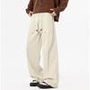 Men's American Style Casual Drapey Trousers: Spring/Autumn Loose Wide-Leg Sports Pants