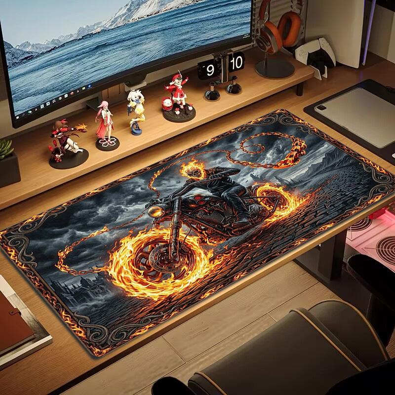 Horseman of Hell Color Mouse Pad Large Gaming Table Cushion Non-slip Laptop Tablet Big Mousepad XXL Mat Mini PC Playmat With Lock edge