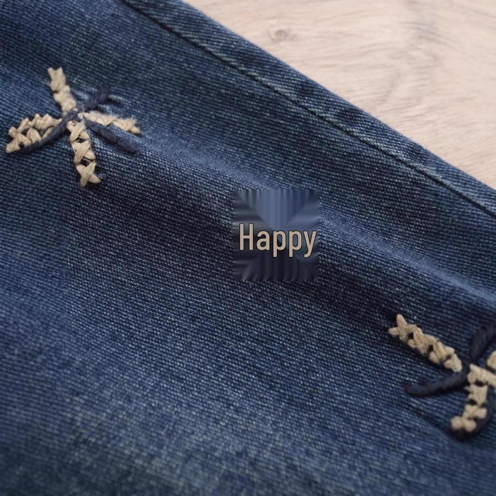 2025 Spring/Summer Women's Loose Tapered Elastic Denim Harem Pants