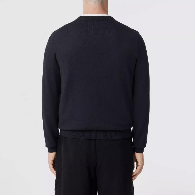 Burberry Logo Intarsia Wool Blend Sweater 80511281