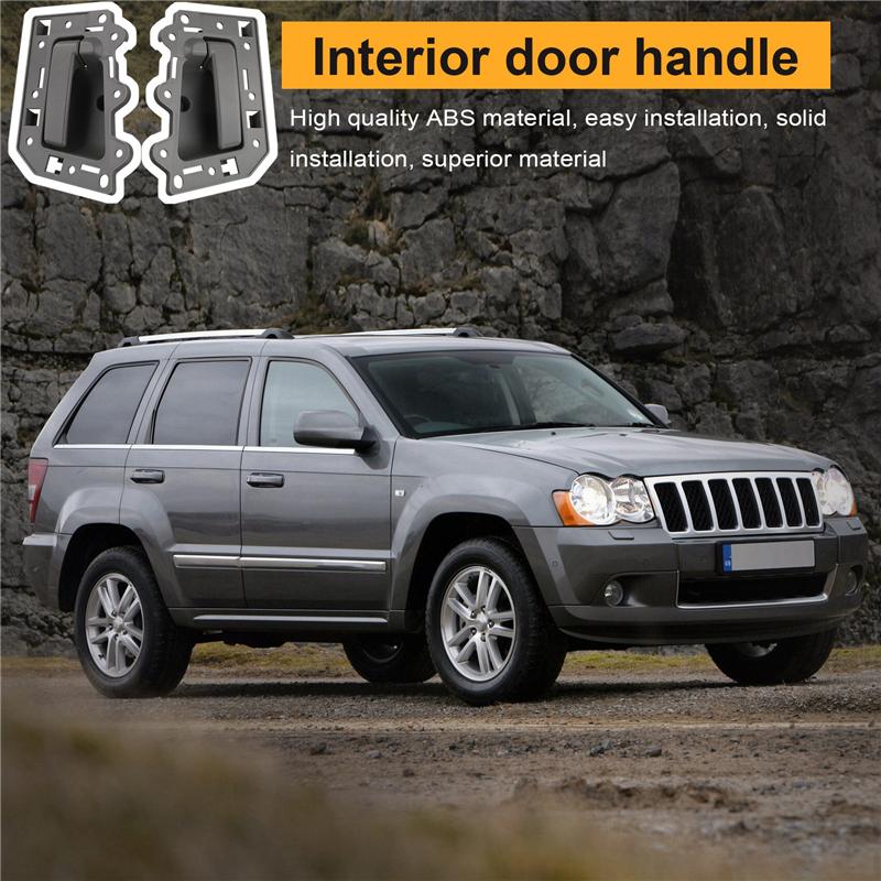 A16P-1Pair Front ide Door Handle 1JV461J3AA 1JV471J3AA For Jeep Grand Cherokee 05-11 LHD 82139 82134 Inner Door Pull Gray