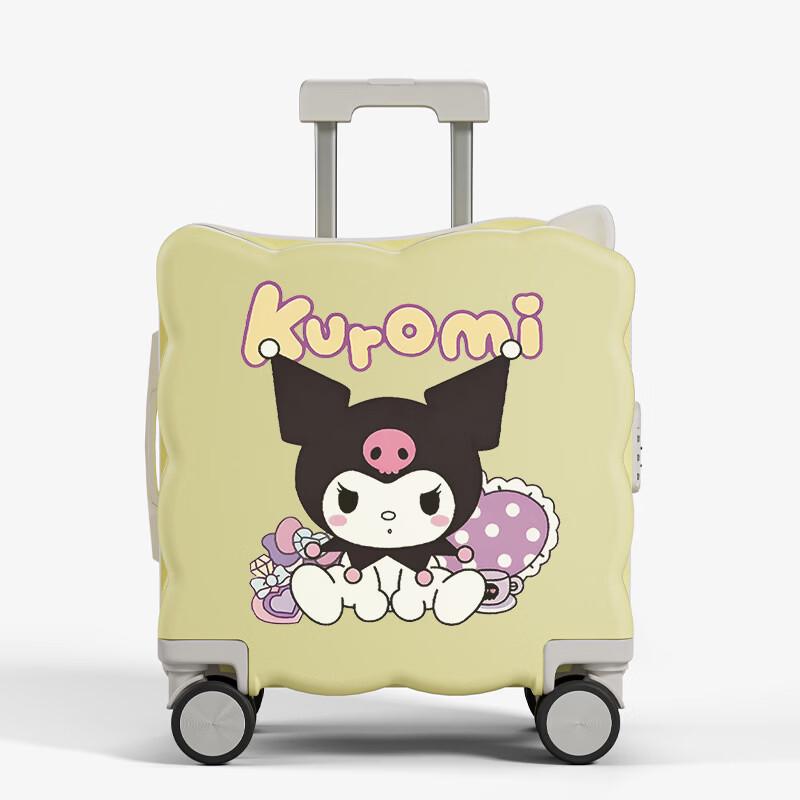 JOURHEY SHI Children s Ride-On Suitcase with Password Lock 18 Inch