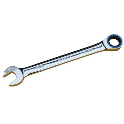 Clé à cliquet, clé polygonale 45mm, 72 dents, Chrom Vanadium, à denture fine