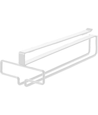Yamazaki Tower Weinglas W11 x T26 x Kein Bohren oder Schrauben Küchen Hängemodell 2462 Unter-Schrank Hänger, Weiß, ca.. H7cm, Erforderlich, Regal,