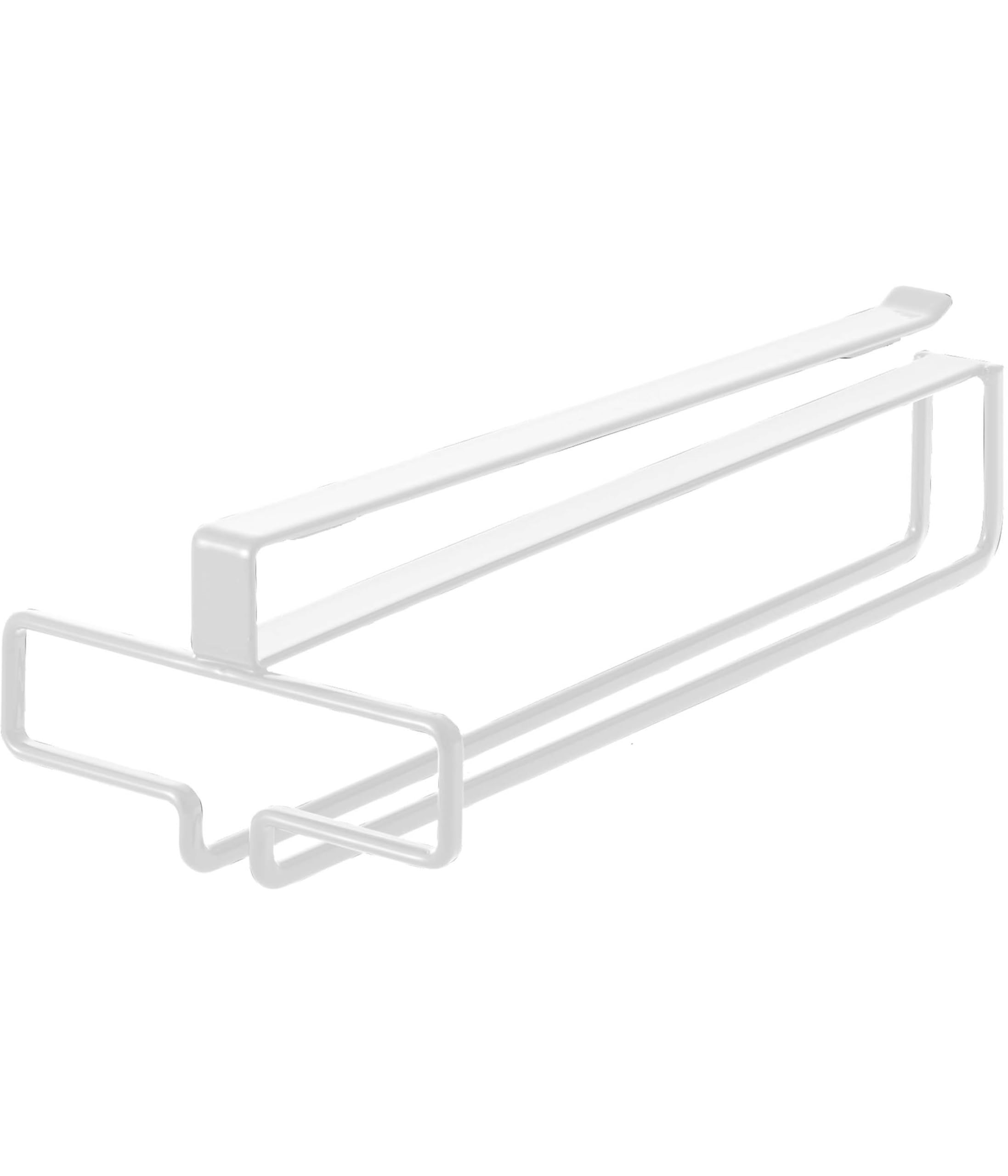 

Yamazaki Tower Wine Glass W11 x D26 x No Drilling or Screwing Kitchen Hanging Model 2462 Under-Cabinet Hanger, White, Approx. H7cm, Required, Shelf, белый