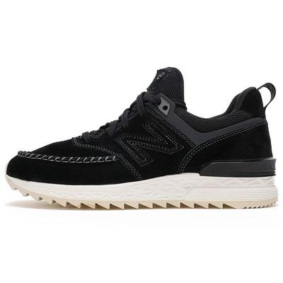 574 Sport Bequem Vielseitig Mittelhoch Lifestyle Freizeit Schuhe Unisex Sneaker Grau Schwarz MS574NAK