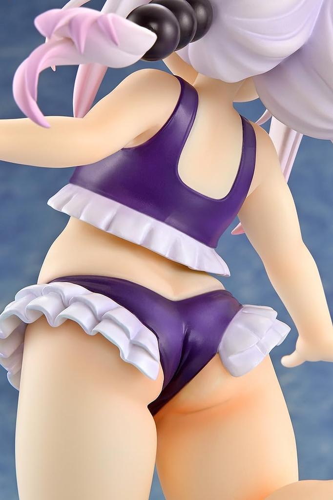 Kaitendo Miss Dragon Maid Kanna Kamui Beach Swimsuit Plastic Scale Complete Figure [] Kobayashi's Ver. [Purple] 1/6 Pre-painted