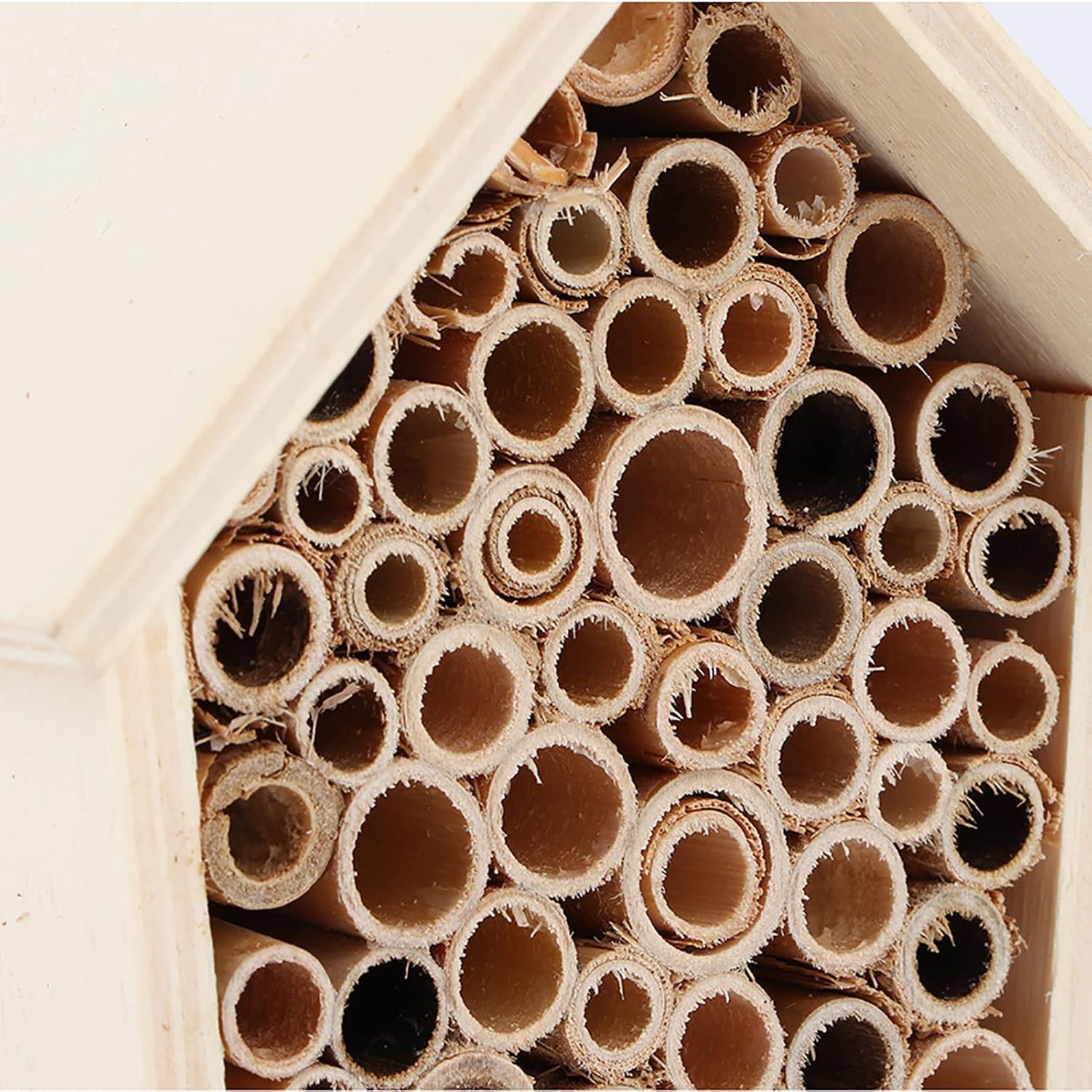 

Домик для пчел, Деревянный отель для пчел, Дизайн трубчатых каналов, Домик для пчел-каменщиц, Простые домики для пчел-опылителей для украшения садового участка