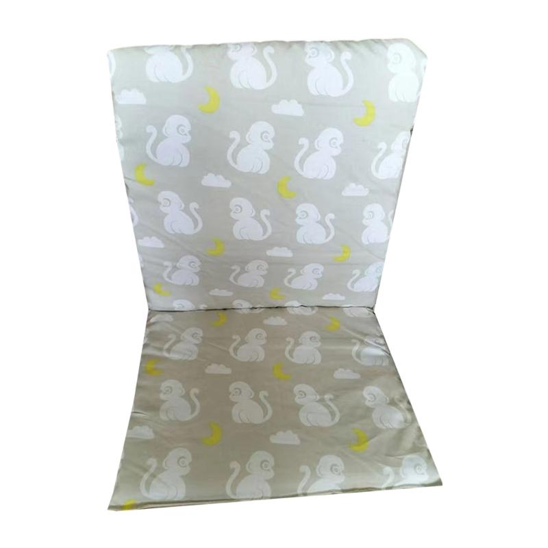 Infant Dining Chair Cushion Soft Comfortable Fabric Fun Solid/Cartoon Pattern Pad Nonslip Safe for Baby and Toddler