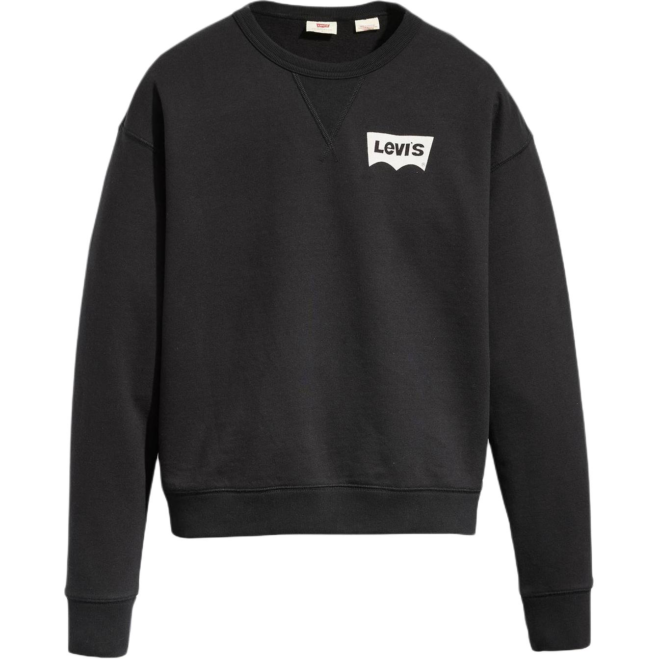

Женский свитшот Levis Graphic Signature с круглым вырезом, повседневный, удобный, с длинным рукавом, черный A7288-0019 XS
