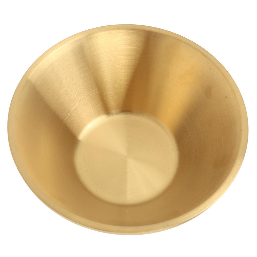 Stainless Steel Salad Bowls Gold Double Layer Exquisite Decorative Gold Bowl for Kitchen Mixing