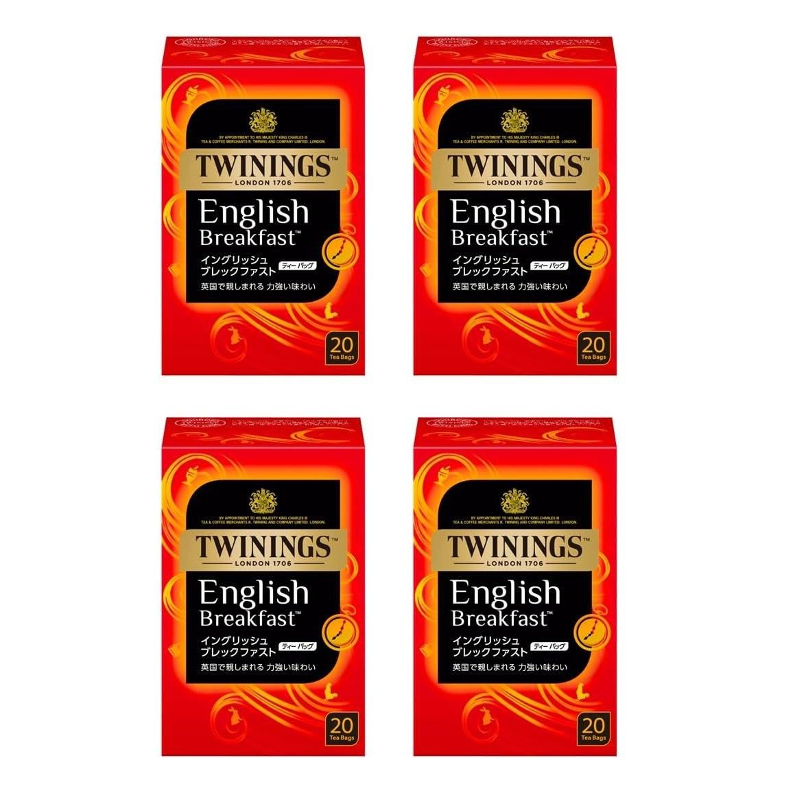 Twinings Tea Bag English Breakfast 20P 4 packs