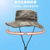 Sunscreen bucket hat outdoor jungle camouflage visor round edge fishing hat summer new