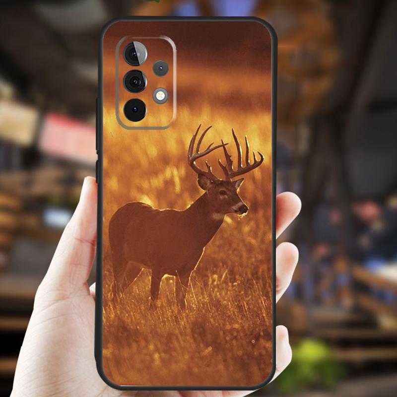 Deer Hunting Camo Case For Samsung Galaxy A15 A35 A55 A53 A33 A13 A36 A56 A26 A16 A22 A32 A52 A54 A34 A05 A06