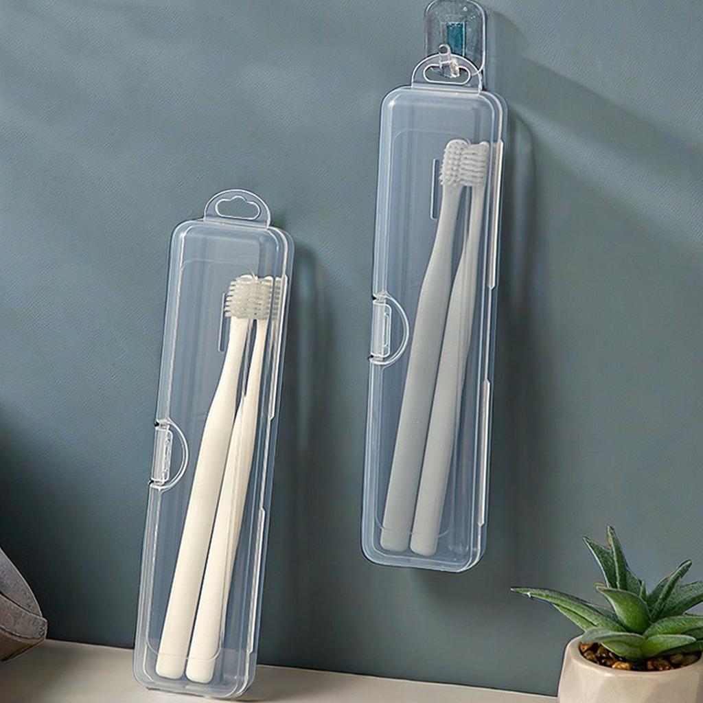 Transparent Toothbrush Storage Box Outdoor Travel Portable Dustproof Plastic Toothbrush Holder Toothpaste Storage And Organizer