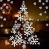 In Stock Christmas Snowflake Window Cling Decorations: Festive Stickers for Glass Doors & Windows