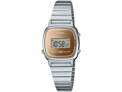 Classic Standard LA670WES-4AJF Digital Watch Vapor Dial Silver 24.6mm NEW