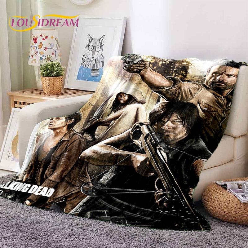 The Walking Dead Lincoln TWD Coperte Morbide, Coperta Plaid Calda Coperta Confortevole per Picnic Letti Divano Camera da Letto Casa Regalo