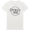 Fleetwood Mac Unisex T-Shirt Klassisches Logo Weiß