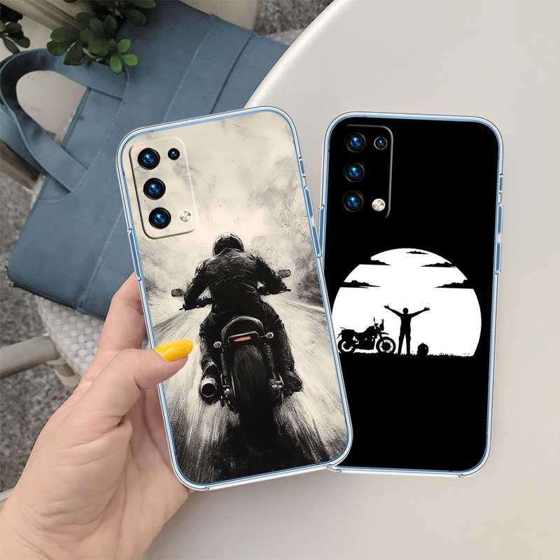 UP38 Motorcycle Racing Transparent Phone Case for Motorola Moto Edge 20 30 40 50 S30 Fusion Ultra Pro Neo Lite + G200 G23