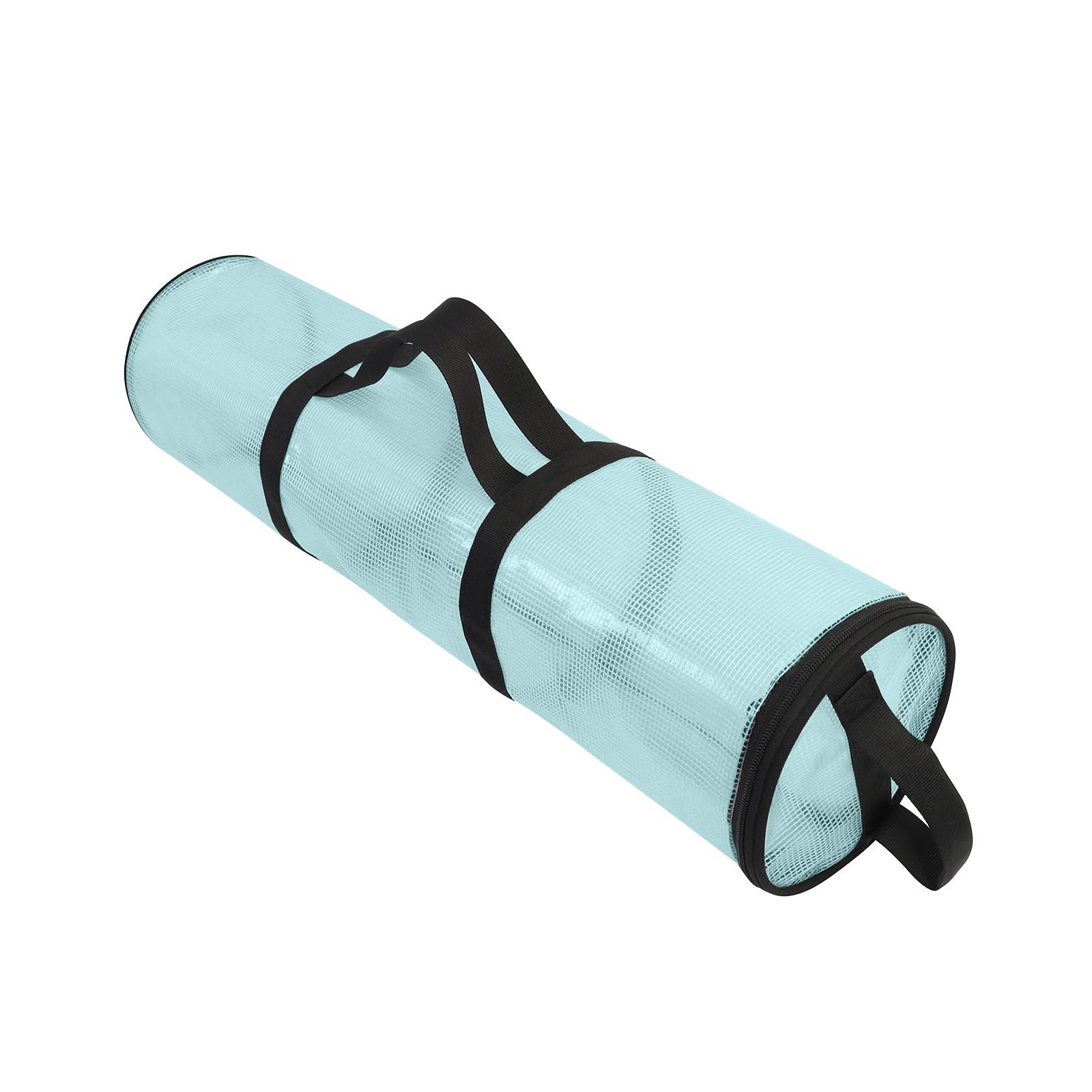 

PVC Transparent Storage Bag Cylinder Shape Zipper Closure Carry Handle Durable Large Capacity 80CM Length Organizer One Size синий