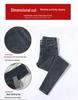 Women's High Waist Elastic Denim Skinny Pants - Double Button Pencil Style for Spring, Autumn, Winter