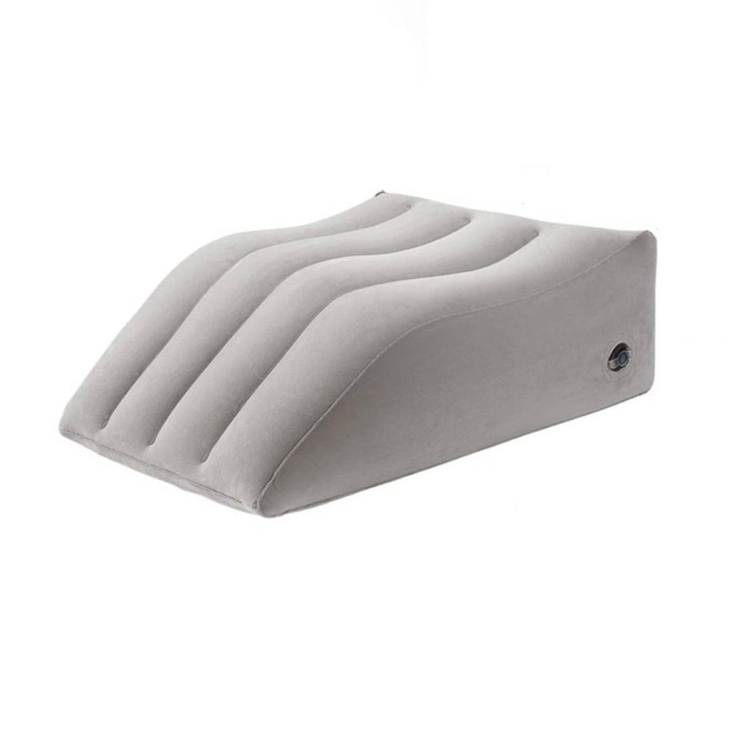 Ergonomic Inflatable Wedge Pillow Compact Leg Elevator Foldable Bed
