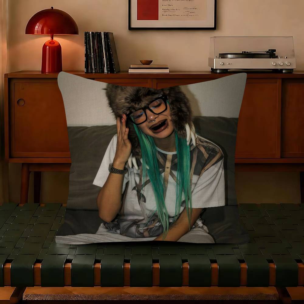 Molly SSantana Rapper Decorative Pillowcase Square Pillowcase Home Office Decorative Cushion Cover