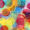 100Pcs Transparent Color Counters Counting Bingo Chips Plastic Supplies Counters