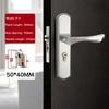 Modern Door Lever Handle With Lock, Keyed Entry, for Interior Doors, Polished Stainless Steel Finish Privacy Door Knob Lock Set
