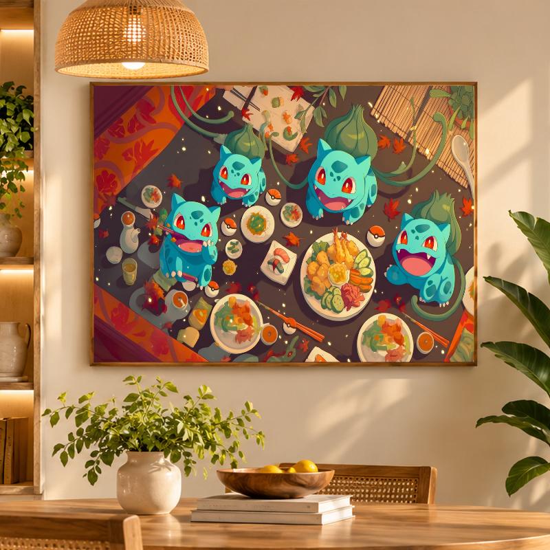5D Diamond Painting Bulbasaur DIY Full Drill Diamond Art Kit Home Decoration