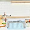 2 in 1 Design Butter Slicer Cutter Transparent Cover Butter Dispenser Slicer  Kitchen Countertop
