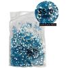 Blue Glass Nail Art Rhinestone Box Set - 12/6 Grids, Various Sizes, Flat-back Nail Decorations