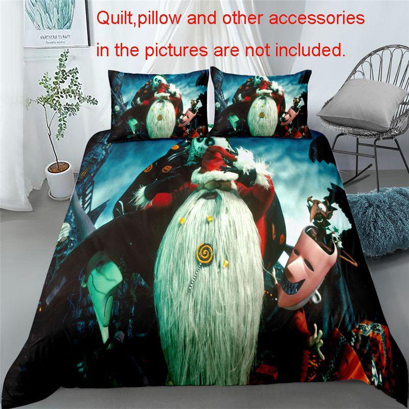 The Nightmare Before Christmas Bedding Set Duvet Cover Pillowcase Soft Material Us/eu Sizes
