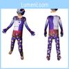 Abbigliamento Cosplay Clown Sundrop Fnaf per Bambini e Bambine Tuta Maschera Tuta da Festa Perfetta per Cosplay di Halloween e Feste