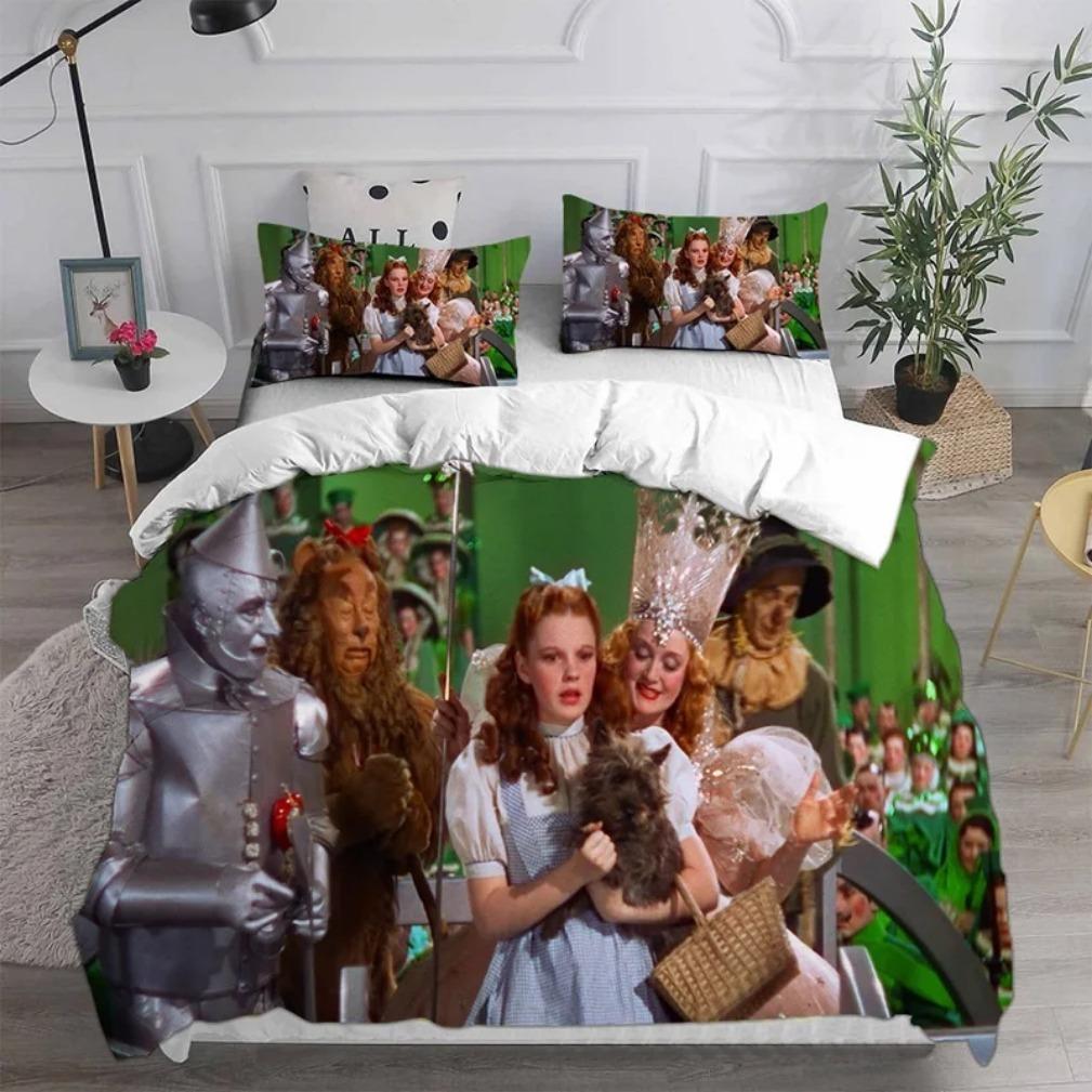 The Wizard of Oz Bedding Sets,Wizard of Oz Duvet Cover,Anime Quilt Bed Cover Duvet Cover Pillow Case 2-3 Pieces Sets Kids Adult