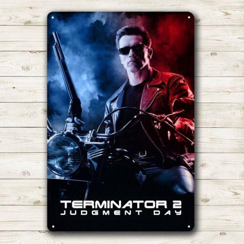 1dTerminator 2 Judgement Day Movie Metal Poster Tin Sign  20x30cm Plate 20x30cm（7.8x11.8inch）