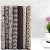 7Pcs Cotton Pre-cut Fabric Coffee Dot Floral Design Polka Dot Cloth  Hand Sewing Creation