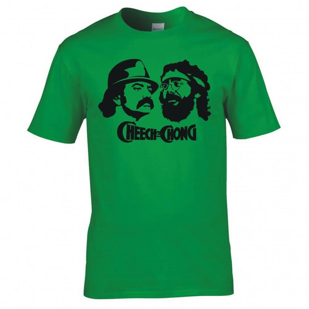 T-shirt Ispirata ai Volti di Cheech Chong