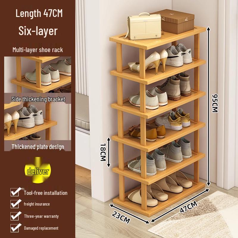 Compact Multi-Layer Shoe Rack for Doorway, Home, or Dorm - Space-Saving Under-Table Shoe Storage Cabinet