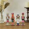 4pcs Wooden Nutcracker Soldier Pendant Xmas Tree Hanging Ornament Christmas Decoration For Home Natal New Year Gift