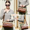 Full Grain Tree Lamb Cowhide Multi Layered Women's Handbag High-end Hardware Lock Genuine Leather Crossbody Bag