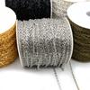 5 Meters/lot 3x2mm 4x3mm 5 Colors Plated Handmade Unwelded Iron Cable Chains DIY Jewelry Making Findings Accessories