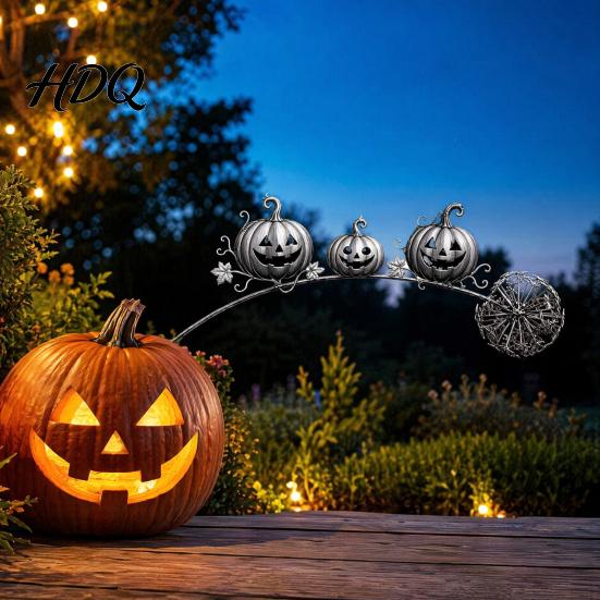 Unique Garden Art for Halloween Ghost Stake Rustic Yard Decor with Dandelion Accent Landscape Metal Sculpture Lawn Patio Flower Bed And Backyard