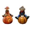 Harz Kürbisfigur für Thanksgiving Herbst Heimdekoration