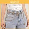 Sun Shaped Moon Metal Waist Chain Womens Belt Fashion Accessories Clothing