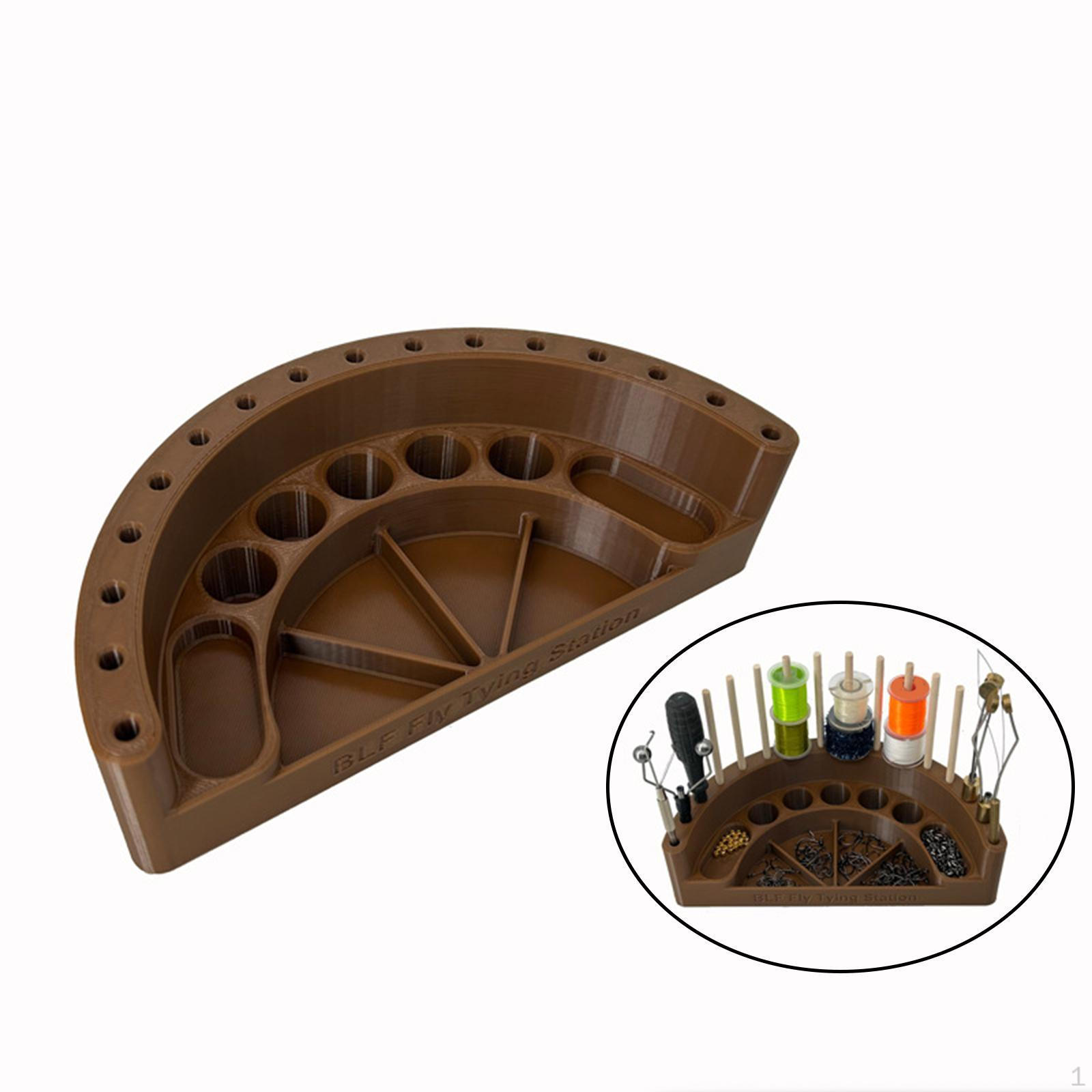 

Органайзер для наборов для вязания мушек Компактные аксессуары Универсальная станция Настольное хранение Fly Tying Station