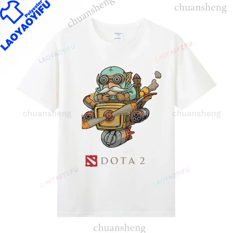 Dota 2 Tshirts Game Hero Printed Tshirt Top Shadow Fiend Pudge Axe Slardar Sven Kunkka Timber Unisex Casual Graphic T Shirts
